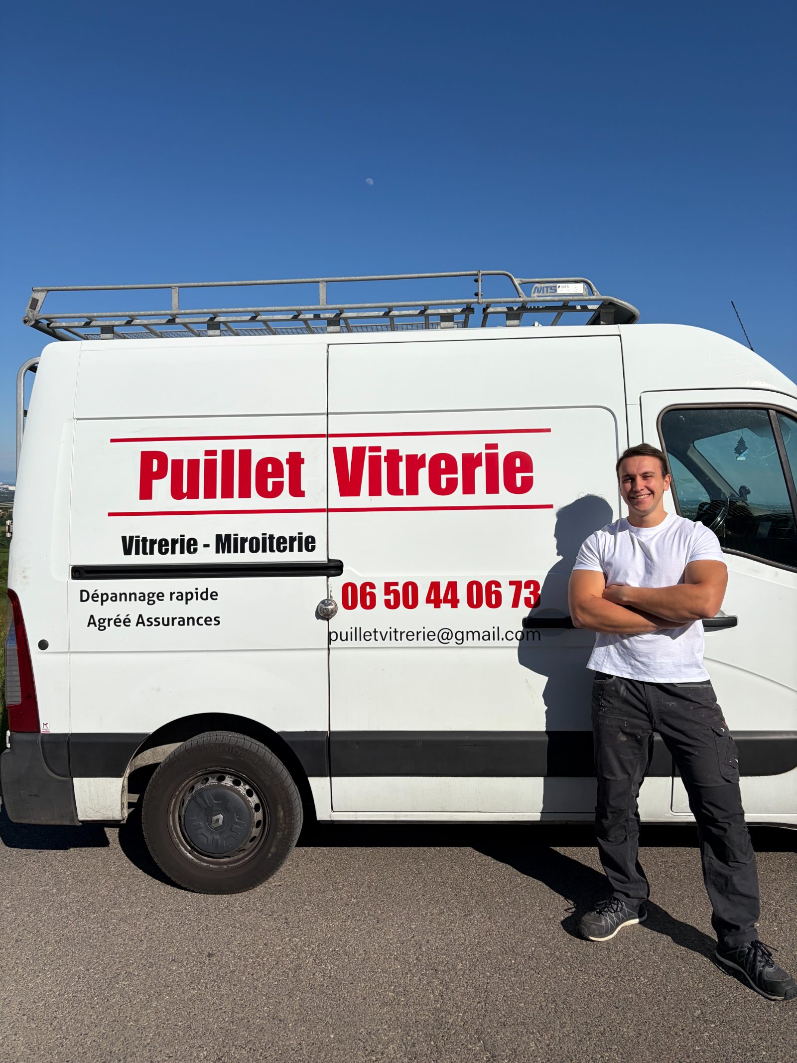 Romain Puillet, vitrier